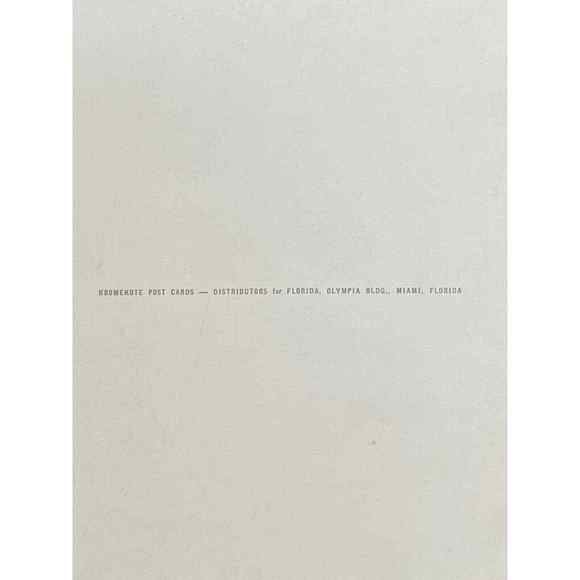 Vtg RARE Kromekote B/W King-Size 9x7 Postcard #140 Biscayne Boulevard Miami FL - Picture 5 of 5